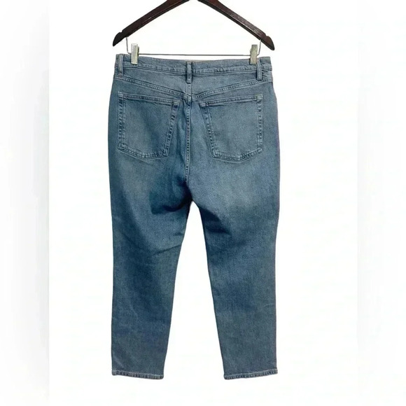 MNG Mango Claudia High Waist Cropped Length Jeans Size 12 NWT - Picture 6 of 10